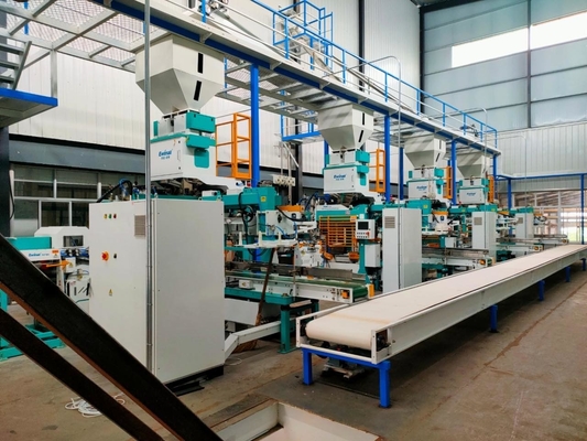 Empaquetadora completamente automática 5-25KG de Warehouse del bolso doble para las habas del arroz