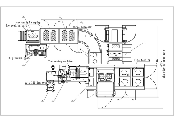 Minuto tejido completamente automático granular del PLC 133L/del bolso de la empaquetadora de la harina del vacío