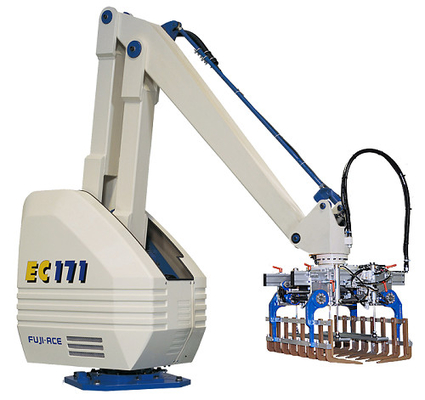 Empaquetadora automática robótica industrial de la caja del cartón de Palletizer Eco del bolso de 4KVA 100m3/H
