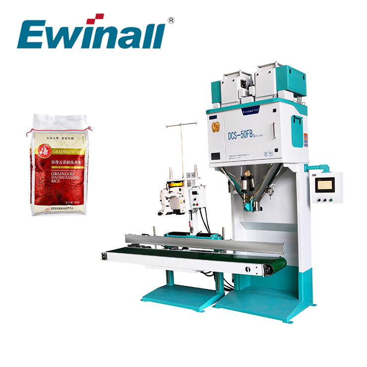 Máquina automática de alta velocidad DCS-50FB3 manual Ewinall de la escala del embalaje del arroz