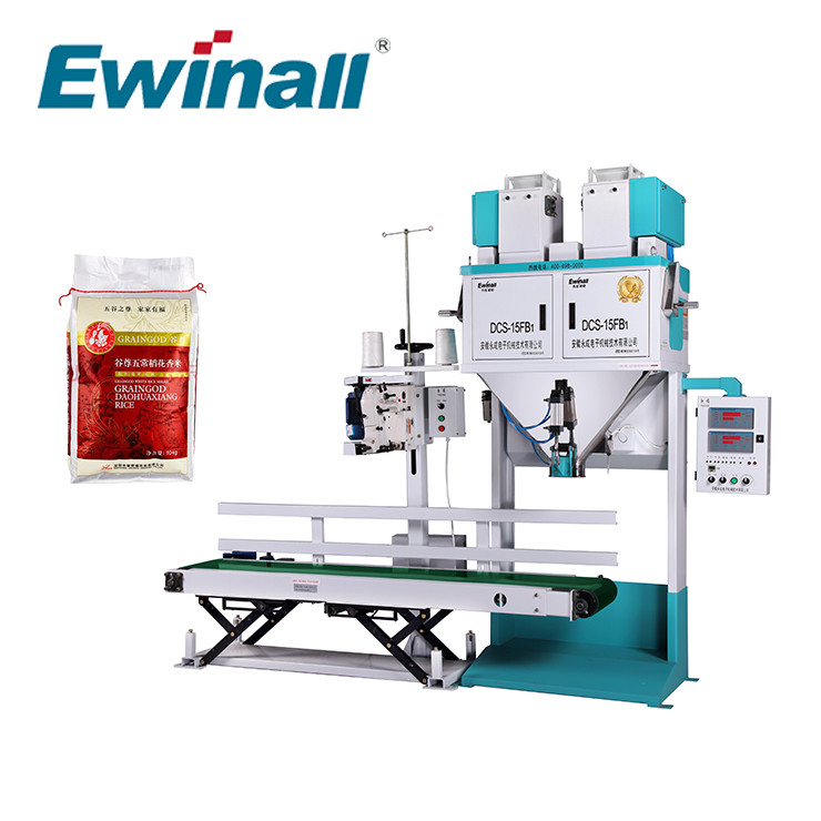 2,5 kilogramos - 15 kilogramos del gránulo de arroz Sugar Bean Packing Machine DCS-15FB1 Ewinall del grano