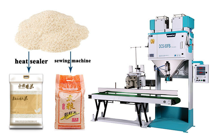 Empaquetadora automática del arroz del peso 0.5MPa 1.1KW